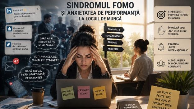 Sindromul FOMO și anxietatea de performanță la locul de muncă