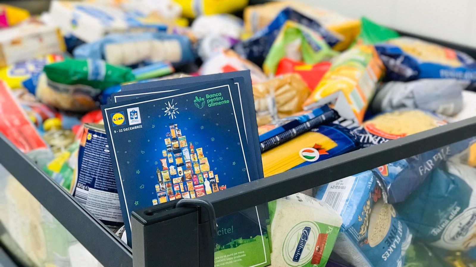 Clientii Lidl din patru orase au donat peste 16 tone de alimente pentru persoanele defavorizate