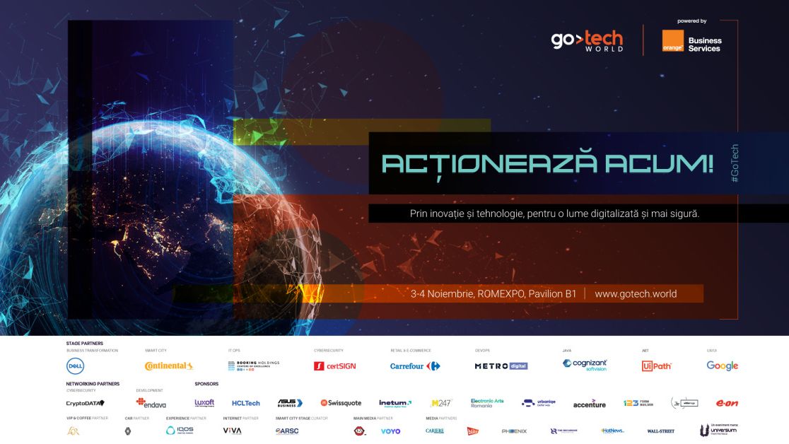 Orange Business Services, partener principal al celei de-a XI-a ediții a GoTech World 2022    