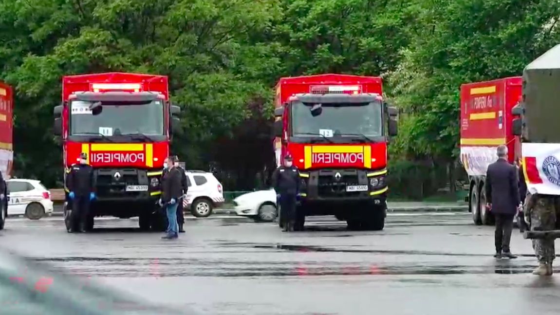 Un convoi de 20 de camioane cu echipamente sanitare va pleca din Bucureşti spre Chişinău