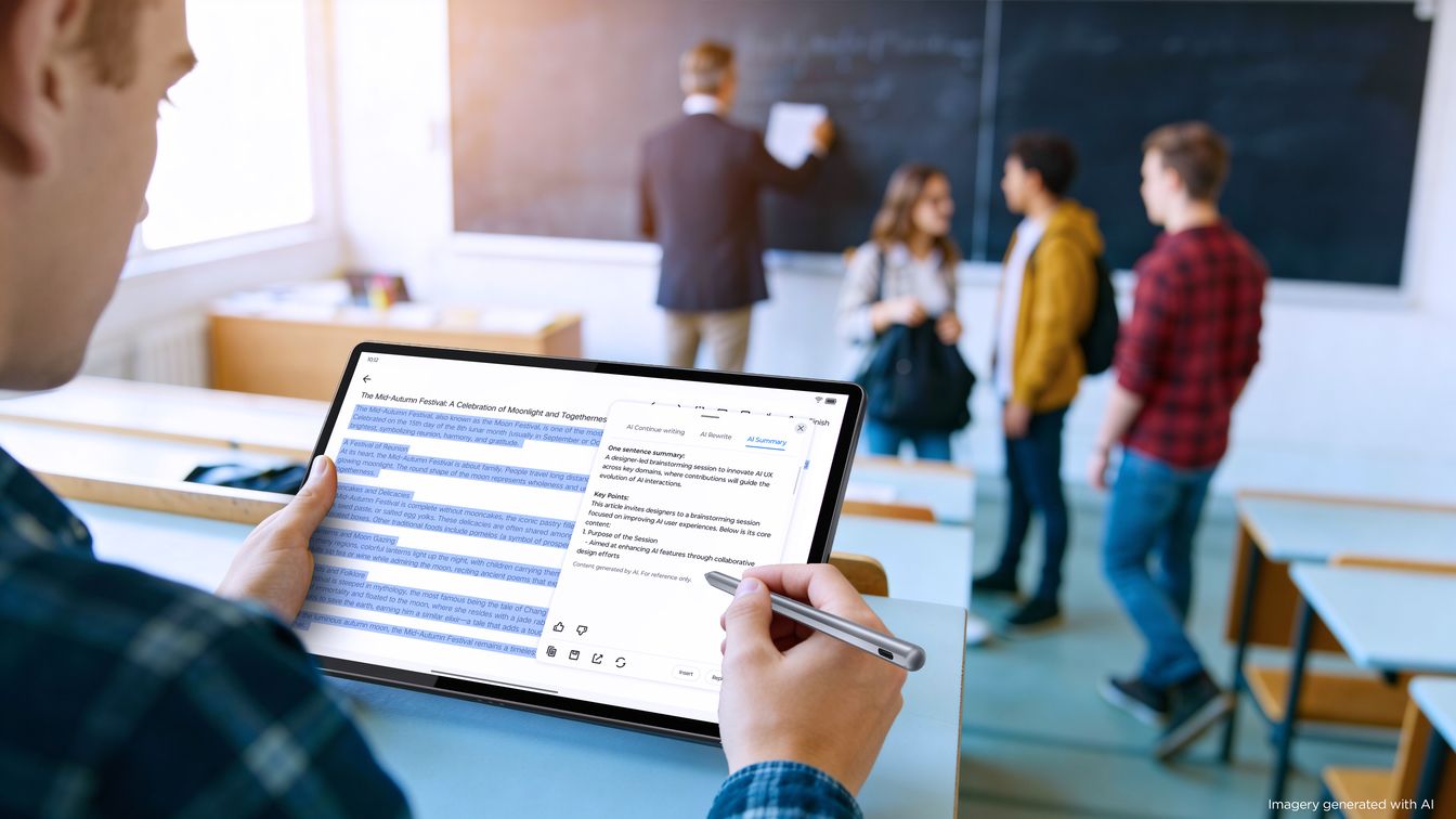 Tableta câștigă teren în rândul Generației Z. AI-ul este deja integrat în rutina zilnică a studenților