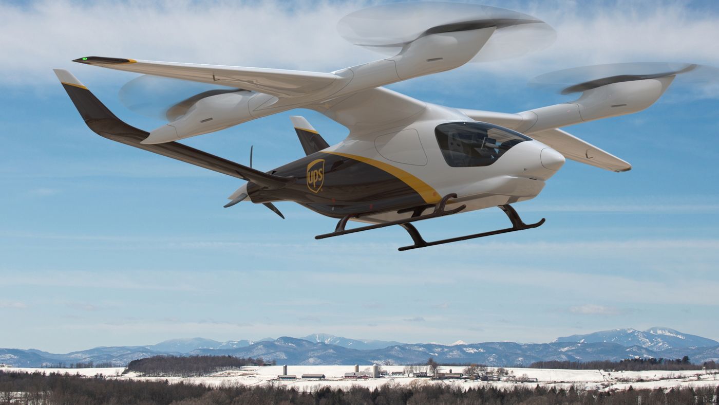 UPS va achiziționa 150 de aeronave electrice, care aterizează și decolează pe verticală