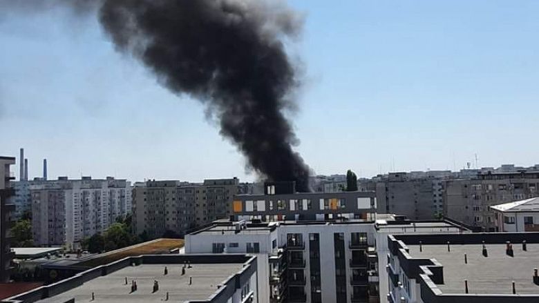 Incendiu la terasa unui restaurant de pe strada Râmnicu Vâlcea din Bucureşti