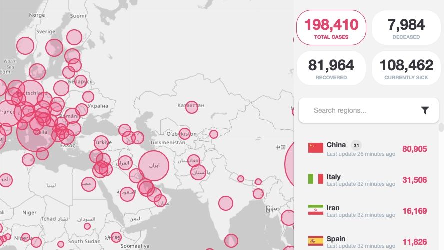 BREAKING 200.000 de infectați cu coronavirus pe plan global