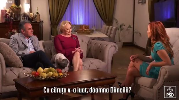 VIDEO Viorica Dancila, interviu alaturi de sotul sau - "Era fata de oras, am luat-o cu caruta de la gara"