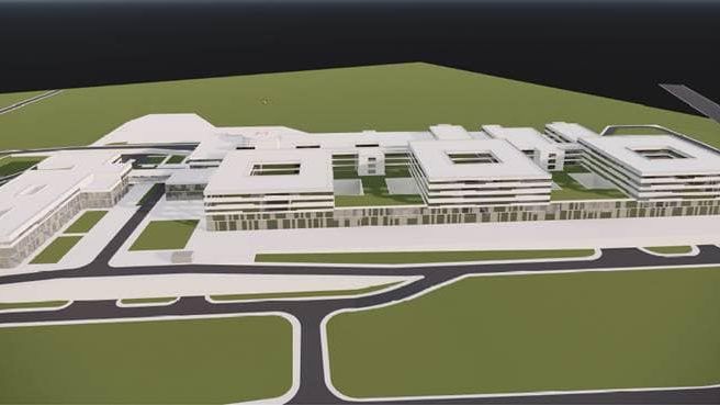 Spitalul Regional din Craiova va costa peste 600 de milioane de euro si va avea 7 etaje, 807 paturi, 19 sali de operatie si heliport