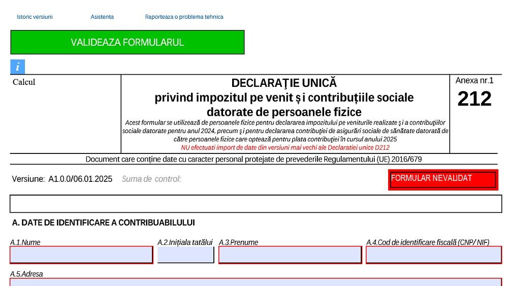 Declarația Unică 2025 (Formularul 212): Cine trebuie să o completeze, când trebuie depusă și care este baza de calcul a CASS