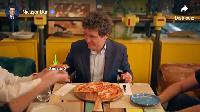 Nicușor Dan și „pizza fiscală”: De ani de zile plătim o pizza medie, dar mâncăm una mare