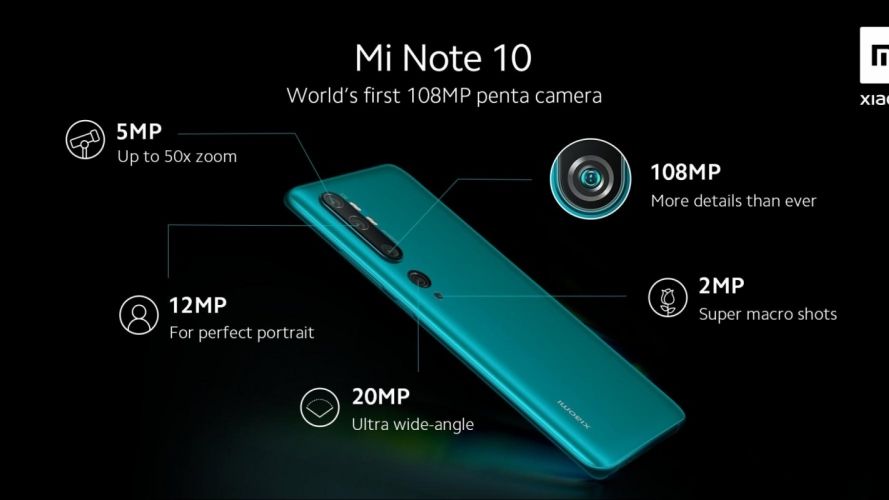 Xiaomi anunta ca Mi Note 10, primul telefon din lume cu penta camera de 108 MP, este disponibil in Romania