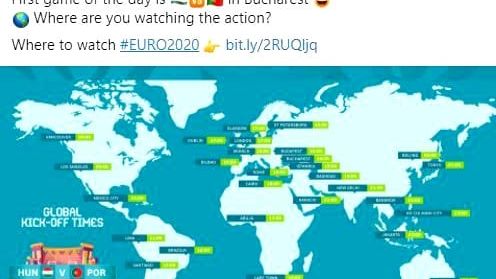 UEFA a confundat Budapesta cu Bucureștiul într-o postare pe Twitter