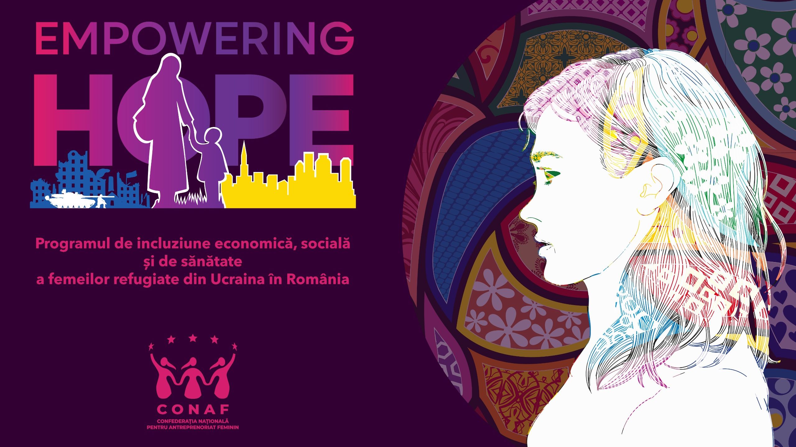 CONAF lansează Empowering Hope pentru femeile refugiate din Ucraina: De la durere la putere