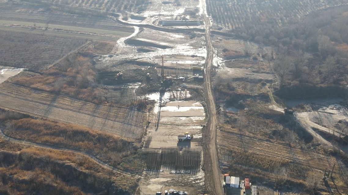 FOTO | Primele imagini cu șantierul lotului 5 al Autostrăzii Sibiu-Pitești
