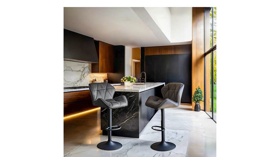 Scaune de bar din catifea: lux și eleganță pentru bucătăria modernă