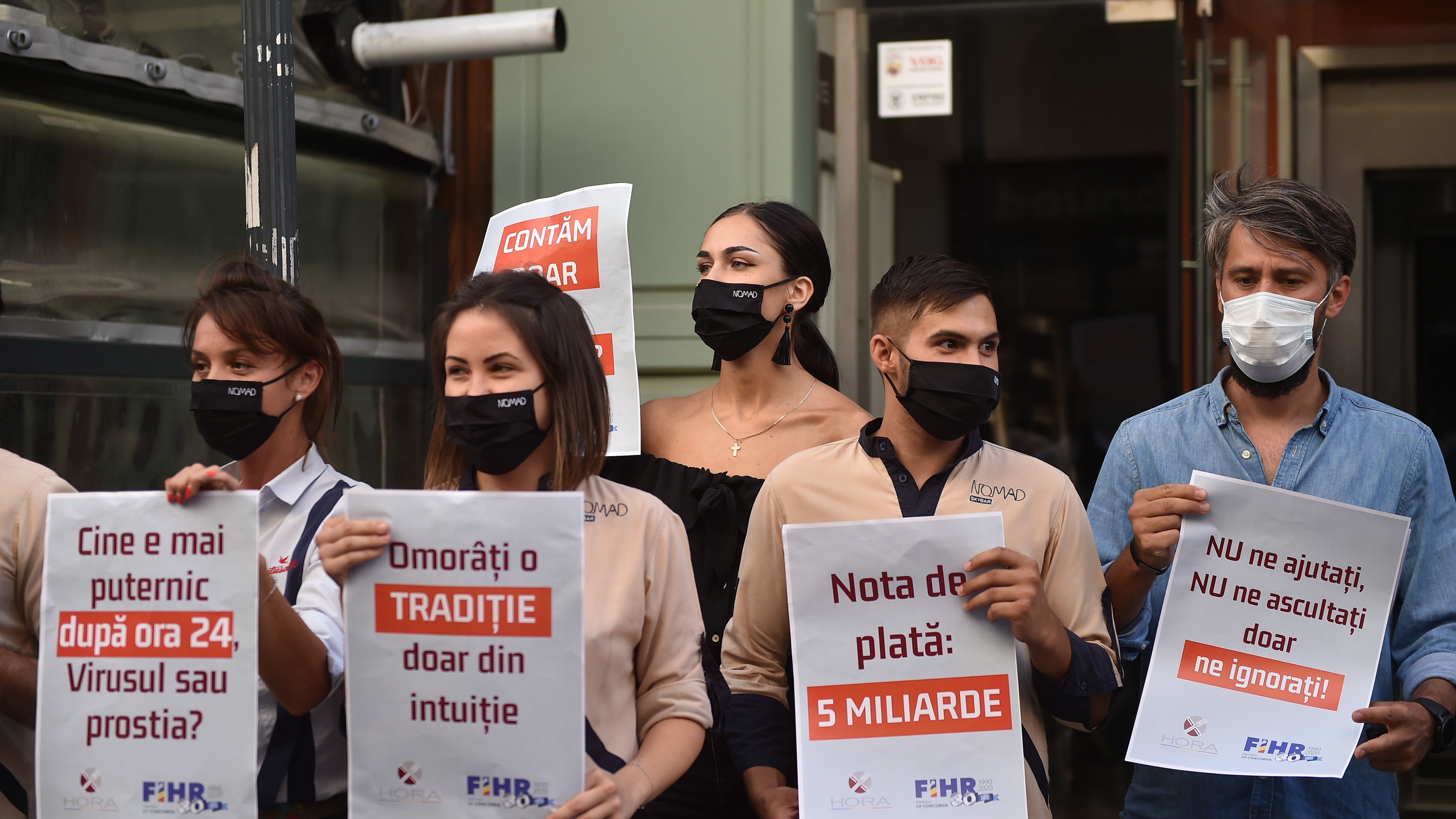 PROTEST: Angajații din HoReCa și-au suspendat activitatea timp de o oră
