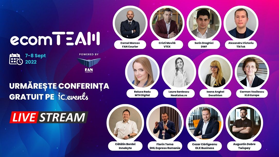 Cum poți câștiga un bilet la ecomTEAM 2022 sau cum te poți înscrie pentru a viziona online o parte din conferință