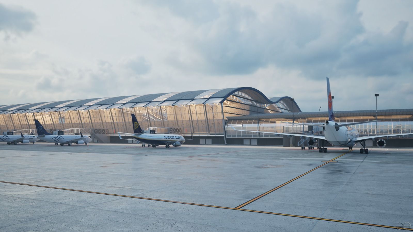 GALERIE FOTO | Proiectul noului terminal al aeroportului din Otopeni, scos la licitație. Când ar trebui să fie gata