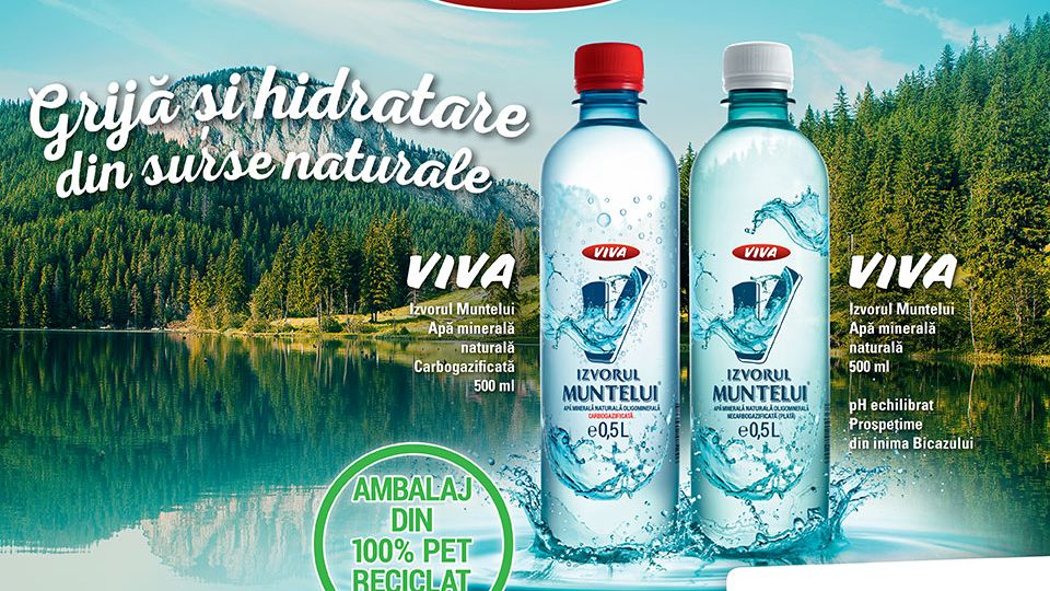 (P) OMV extinde gama de produse VIVA cu Apa Minerală Naturală VIVA Izvorul Muntelui