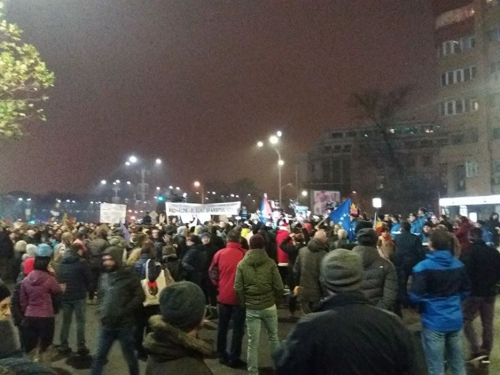 Proteste la Piata Victoriei - Imagine 17
