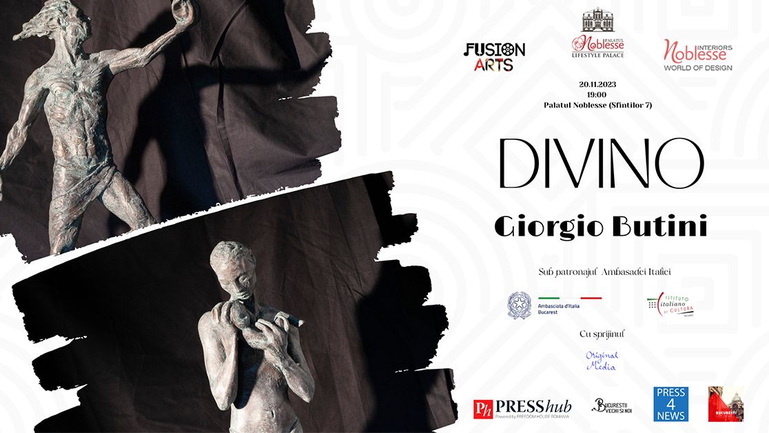 Divino, expoziția de sculptură semnată Giorgio Butini, la Palatul Noblesse