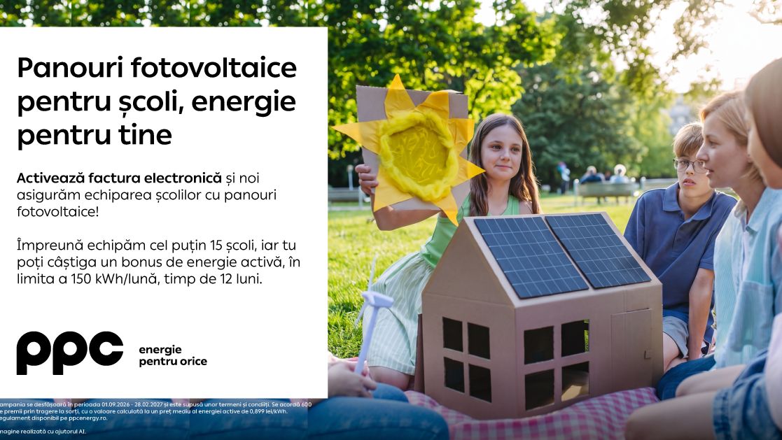 Cum activarea facturii electronice susține educația și poate reduce factura clienților PPC Energie