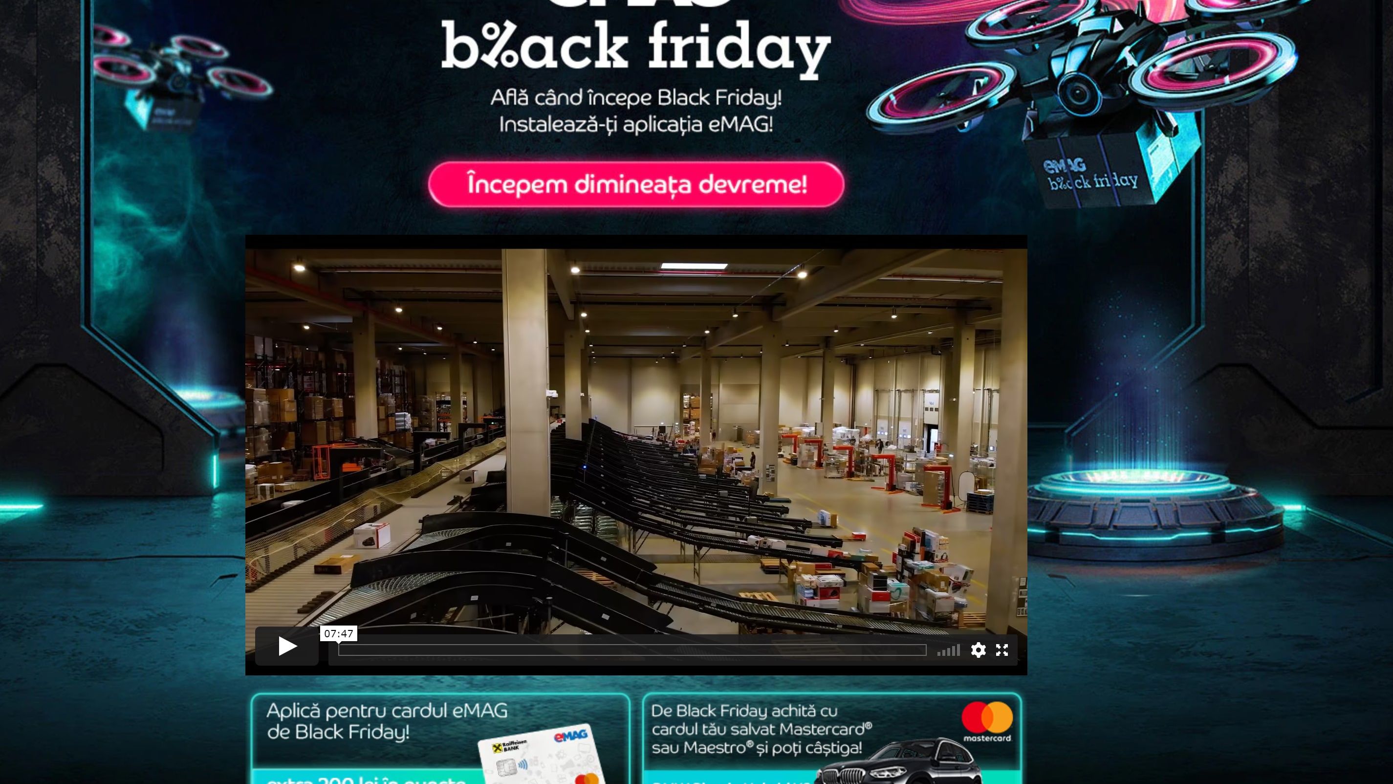 eMAG Black Friday 2021: orele de start ale campaniei în ultimii doi ani