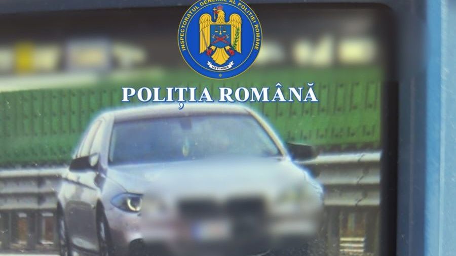 Un șofer de BMW, amendat cu peste 3.000 de lei și lăsat fără permis, după ce a condus cu viteză excesivă pe A0