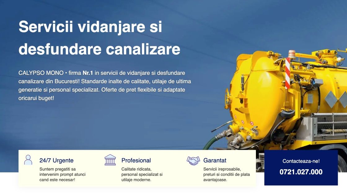 Curățenie în adâncuri: operațiunea de desfundare a canalizărilor