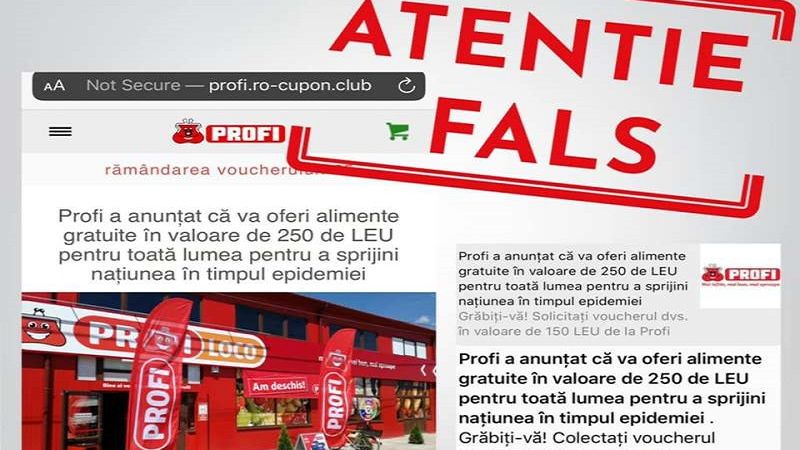 COVID-19 | Retailerul PROFI dezminte mesajul care circulă pe rețelele de socializare cu privire la pachetele alimentare gratuite