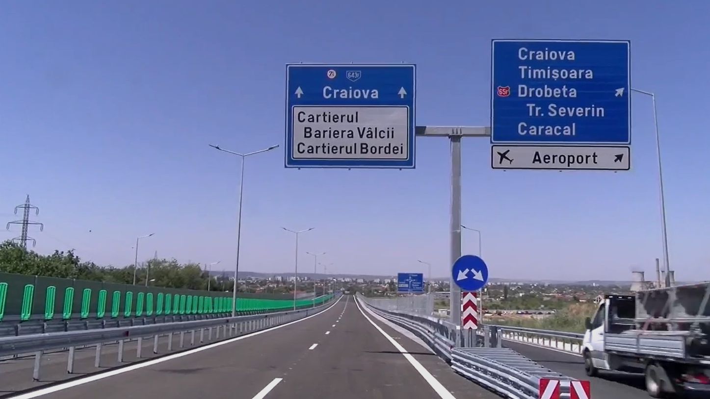 Pasajul spre Craiova de pe „Autostrada Ford”, deschis. Când va fi gata întregul drum de mare viteză
