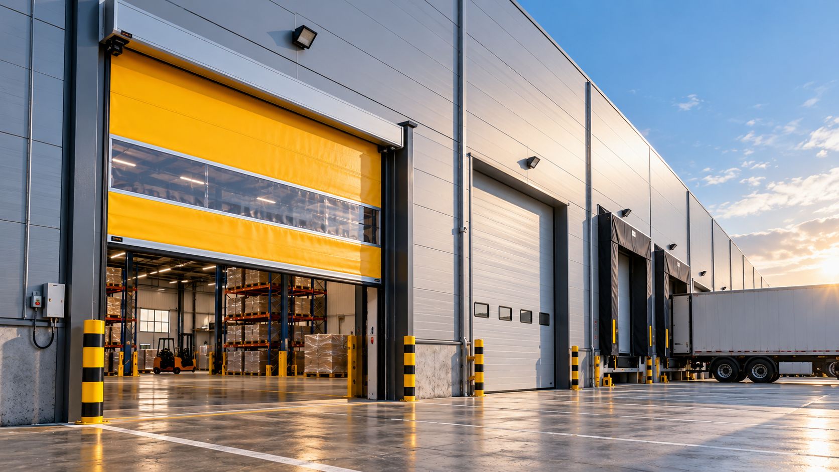 Ușile industriale ale unei hale: cum influențează costurile și fluxul logistic
