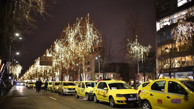 Politia Capitalei s-a sesizat din oficiu in legatura cu blocarea Bulevardului Lascar Catargiu de catre taximetristi