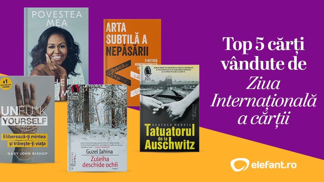 Record pentru Elefant.ro de Ziua Internațională a Cărții: peste 120.000 de titluri vândute în 24 de ore