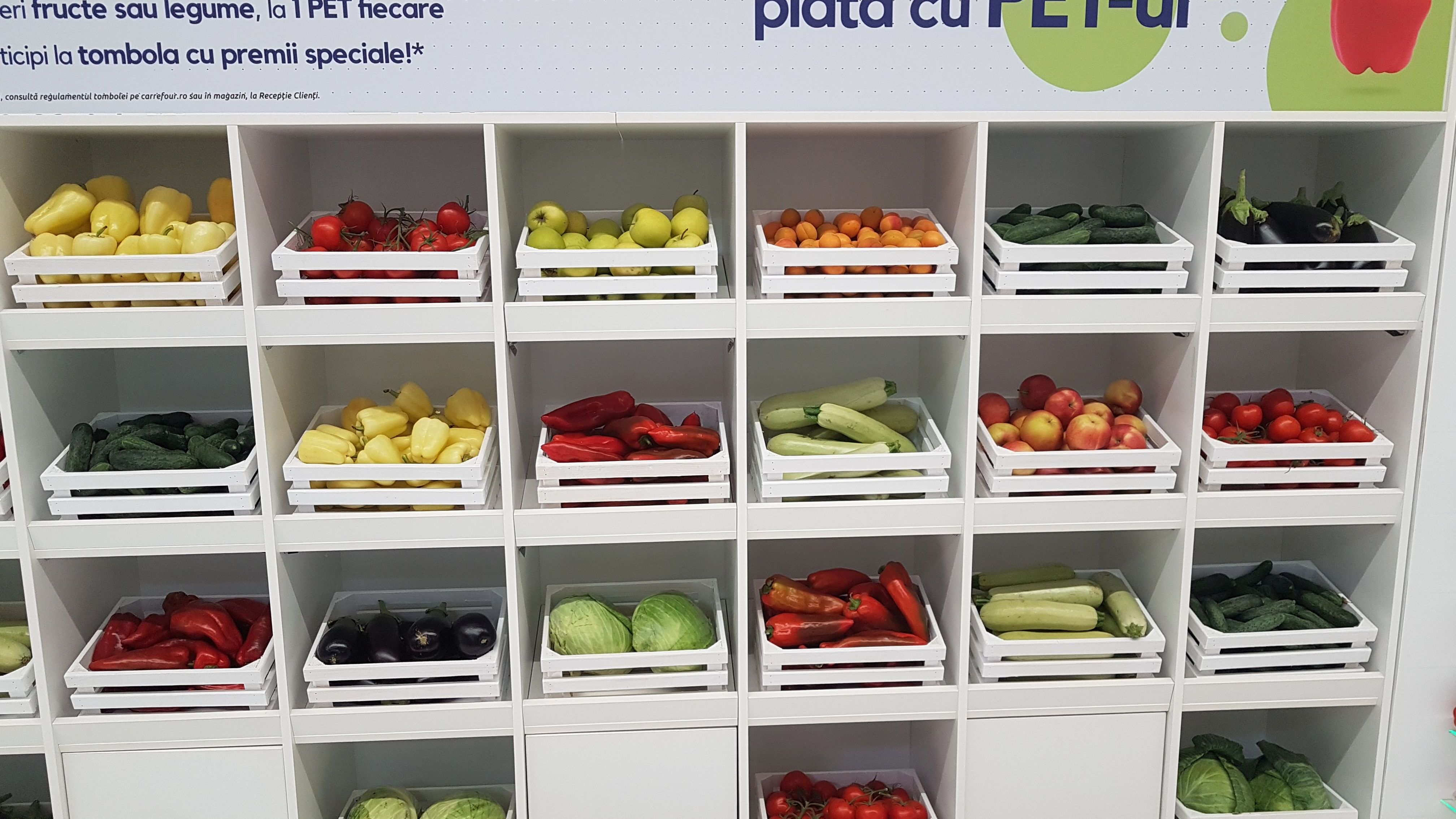 De unde poti cumpara fructe si legume cu PET-uri in loc de bani