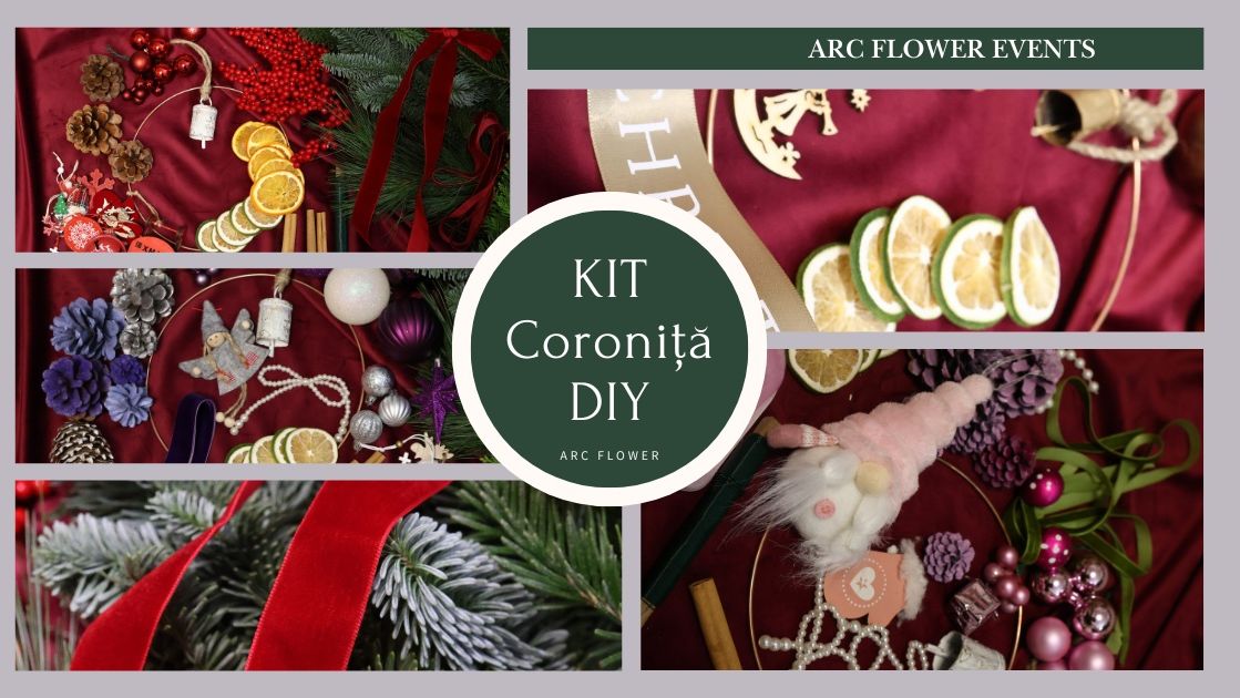 ARC Flower aduce bucuria de a crea în sezonul sărbătorilor, prin kituri DIY pentru coronițe de Crăciun