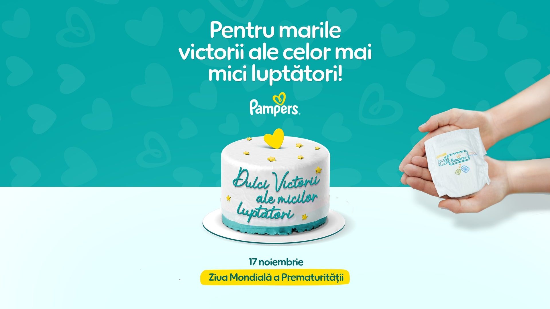 Pampers celebrează micii luptători născuți prematur și continuă donația anuală de scutece către maternități