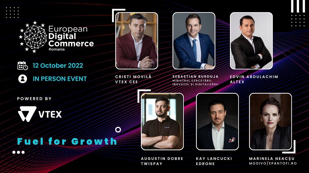 Comerțul viitorului: Lideri din industrie, alături de ministrul Digitalizării, LIVE la European Digital Commerce, powered by VTEX