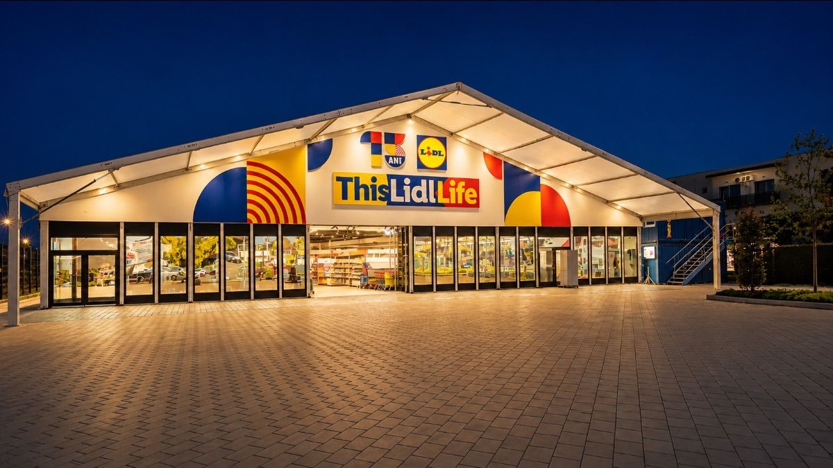 Magazinul modular Lidl de la Nibiru, un nou model de retail pentru festivaluri