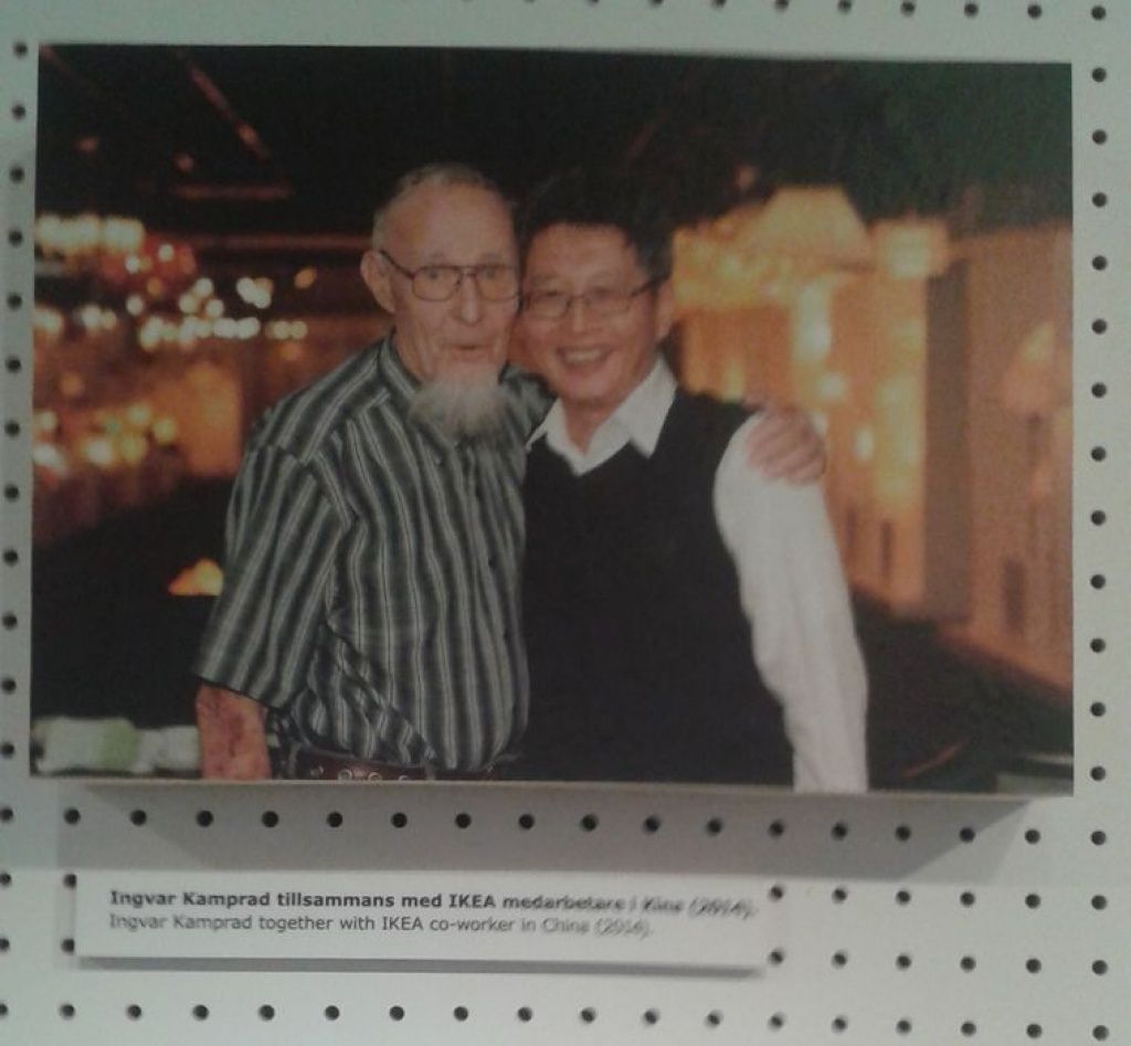 Fotografie cu Ingvar Kamprad in 2014.