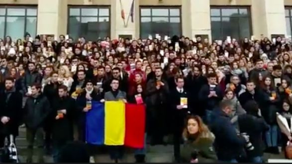 Protest mut al studentilor la Drept