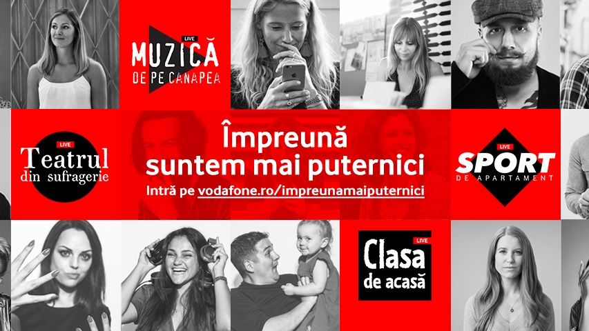 Vodafone lansează o platformă cu spectacole și cursuri live de hairstyling, gătit sau magie