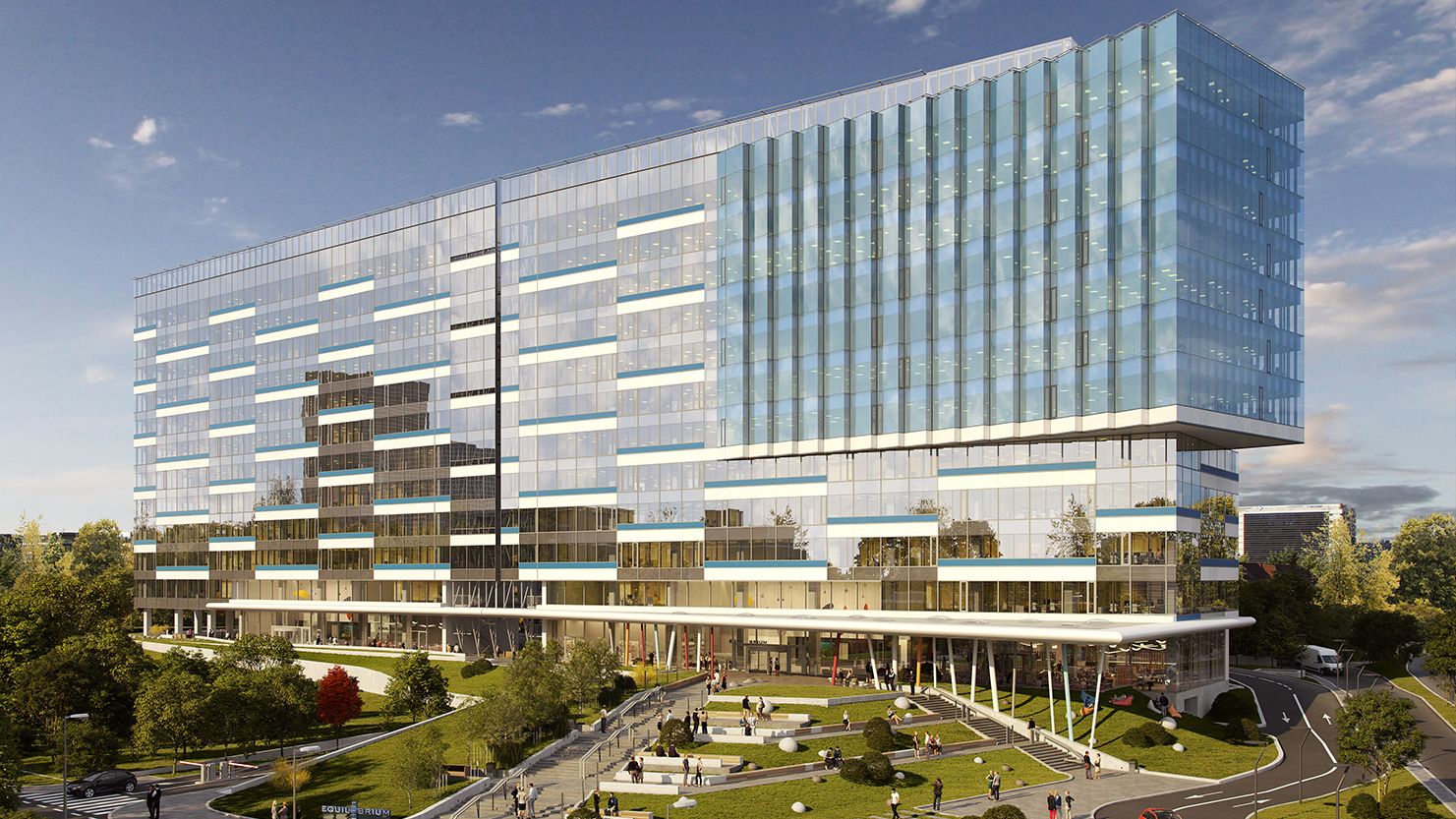 Skanska incepe constructia Equilibrium, cel mai nou proiect de cladiri de birouri din zona Barbu Vacarescu - Floreasca. Investitia se ridica la circa 37 mil. euro