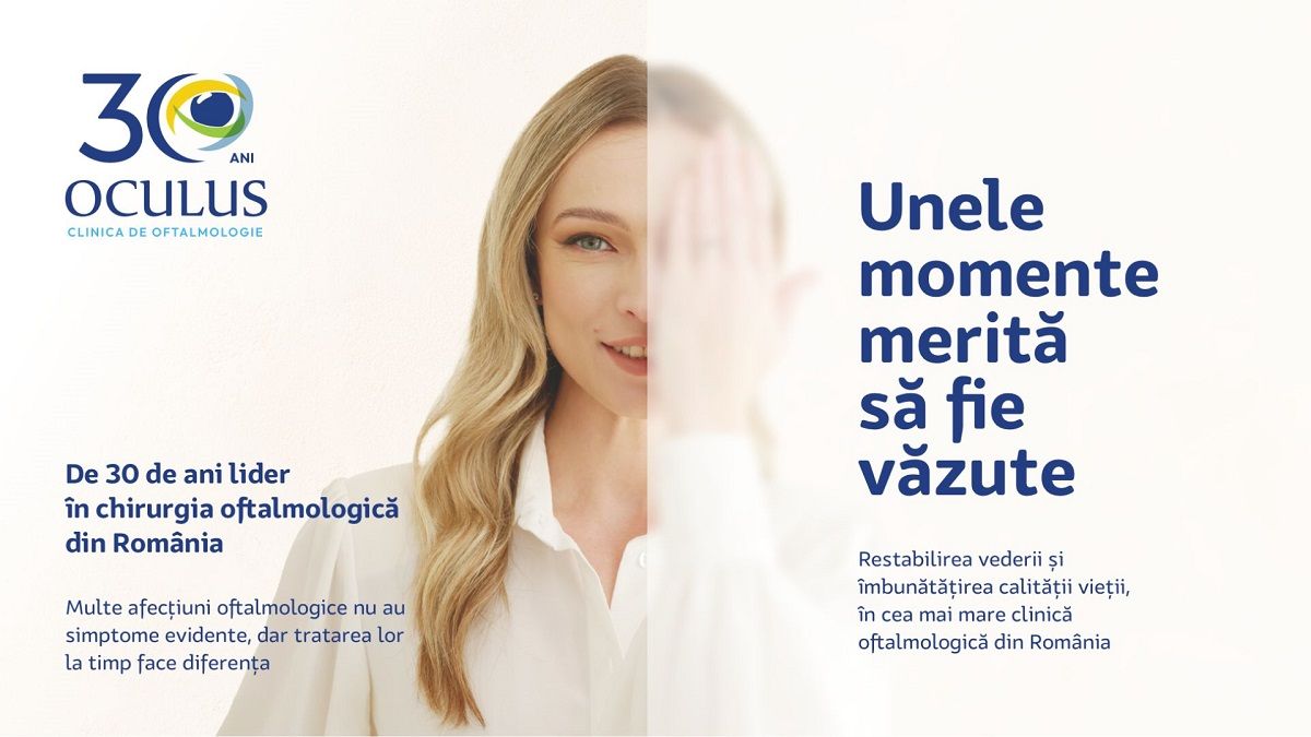 OCULUS, de 30 de ani lider în chirurgia oftalmologică din România - 40.000 de pacienți și 5 milioane de euro cifră de afaceri în 2022
