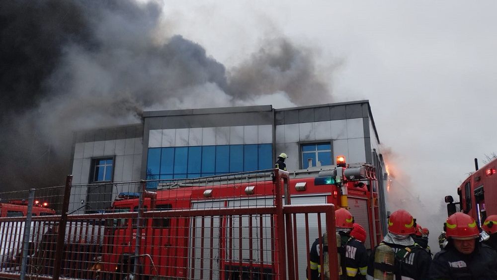 Incendiu puternic în Voluntari. A fost emis și un mesaj RO-ALERT