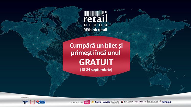 Noi speakeri confirmati la Retail Arena 2017! Profita acum de promotia 1+1 gratuit si cumpara bilet la cel mai mare eveniment de retail