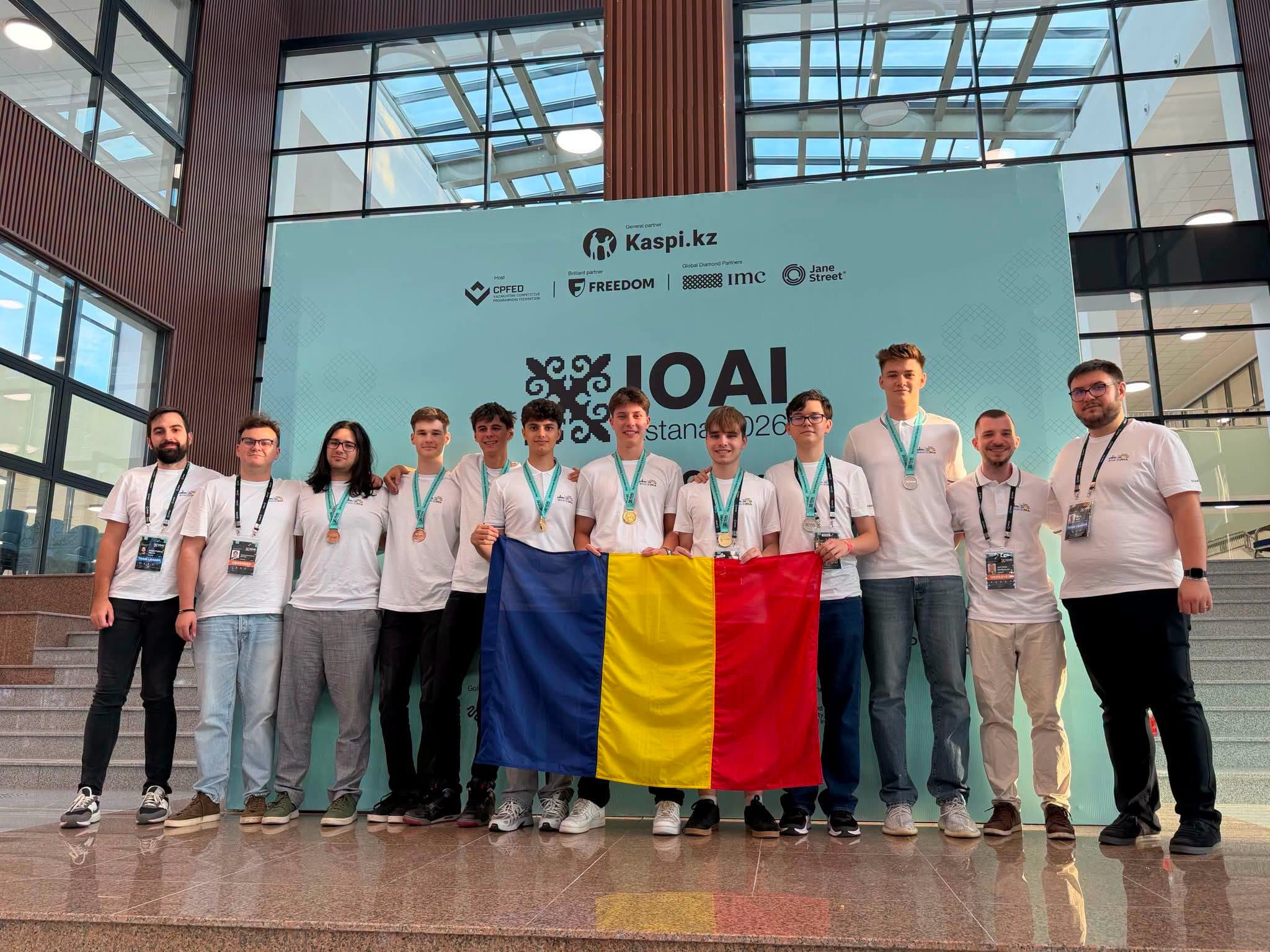 România, opt medalii obținute la Olimpiada Internațională de Inteligență Artificială 2026. Au participat concurenți din 108 țări și teritorii.