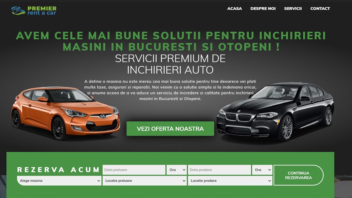 (P) Aveți nevoie de o mașină de închiriat? Premierrentacar oferă servicii de închirieri mașini Otopeni!