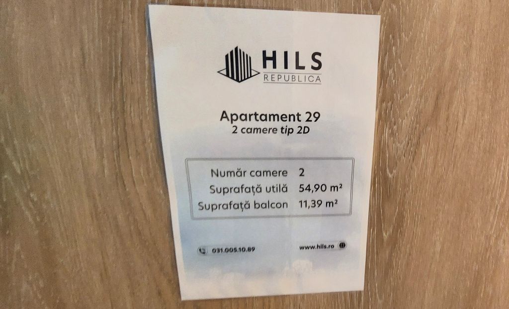 Apartament 2 camere Tip 2D din HILS Republica: Foto: Wall-Street.ro