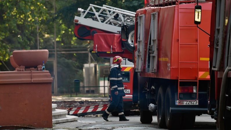 Incendiu la un bloc din Sibiu: 50 de persoane s-au autoevacuat