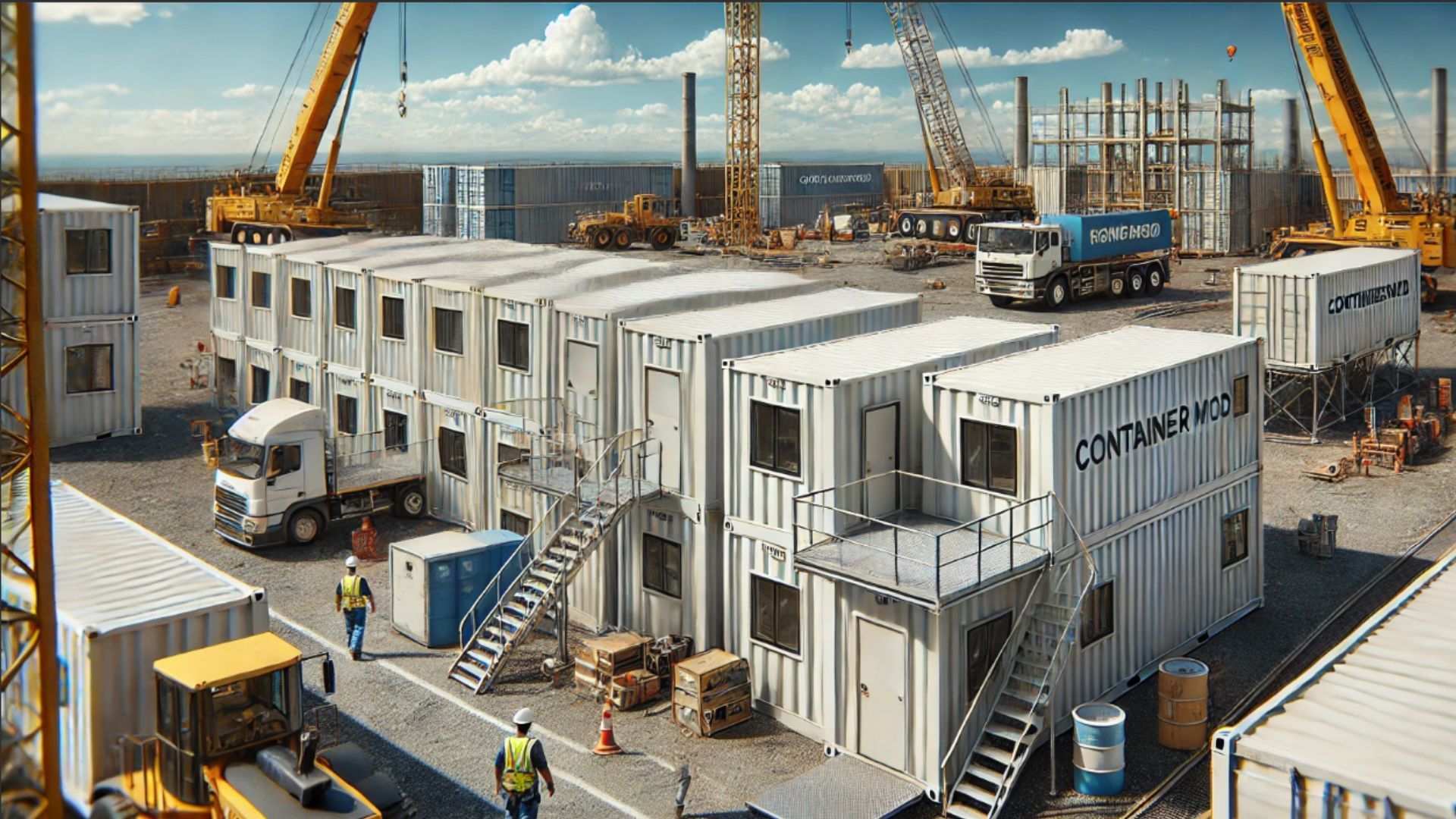 Containere de santier ContainerMOD - Eficiență și Organizare pe Șantier