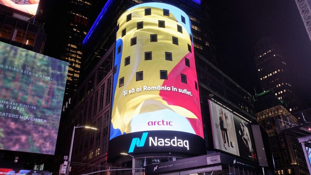 România a ajuns în New York: Tricolorul a fost proiectat pe Times Square